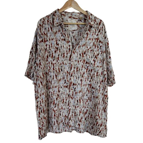 TASSO ELBA Men's Silk and Linen Casual Button-down shirt size XXL - Picture 1 of 5